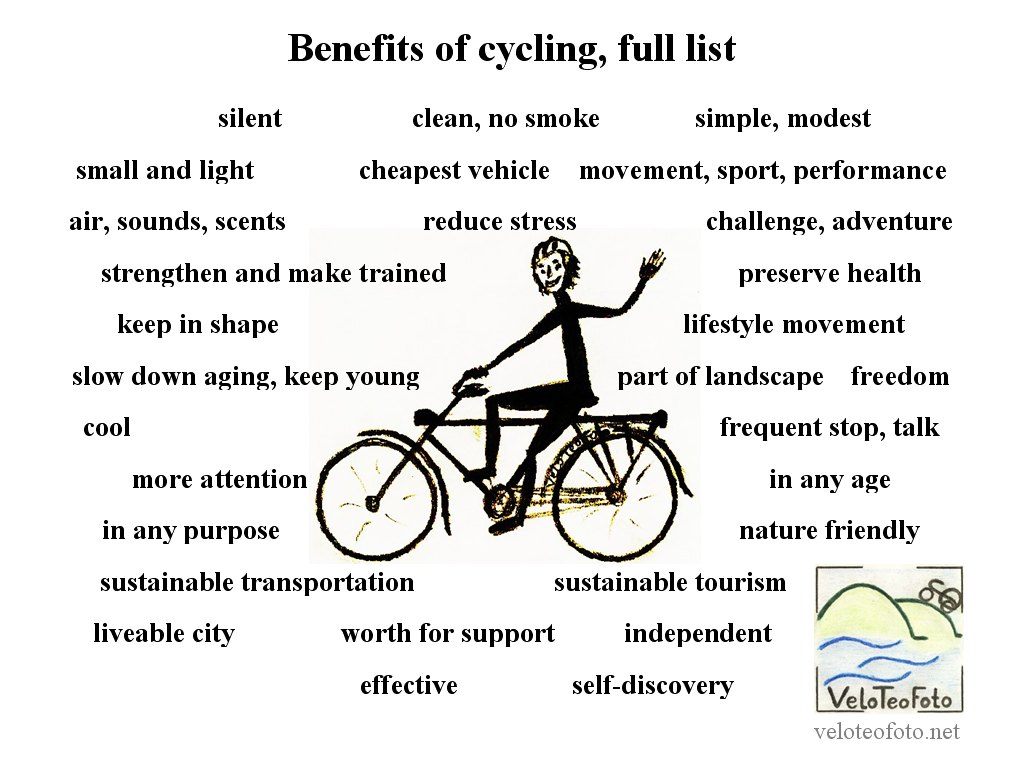 Benefits of cycling: full list