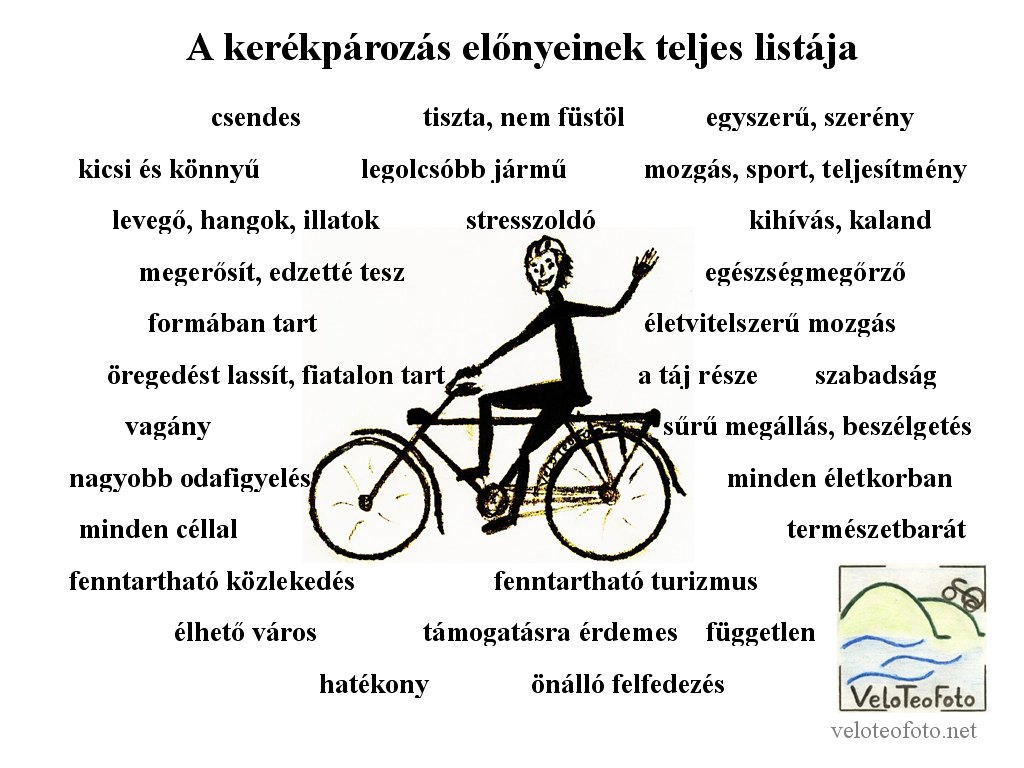 A kerékpározás előnyei: teljes lista