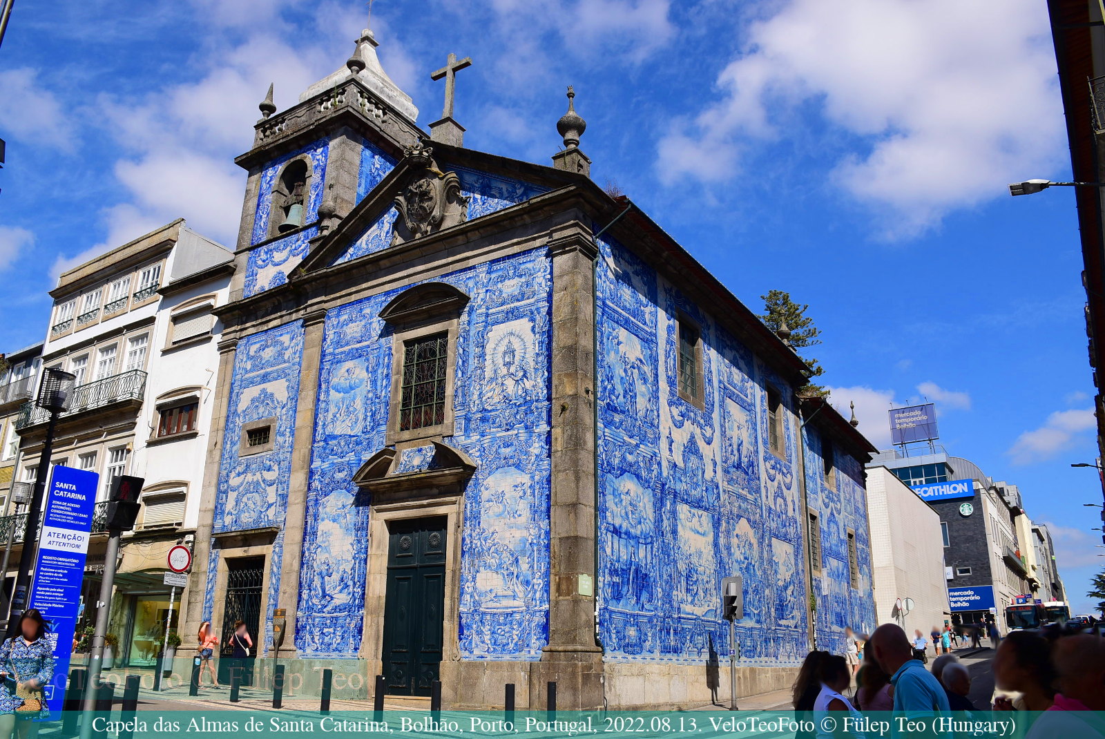 Lelkek kápolnája (Capela das Almas de Santa Catarina), az egyik legcsodálatosabb azulejo épület.