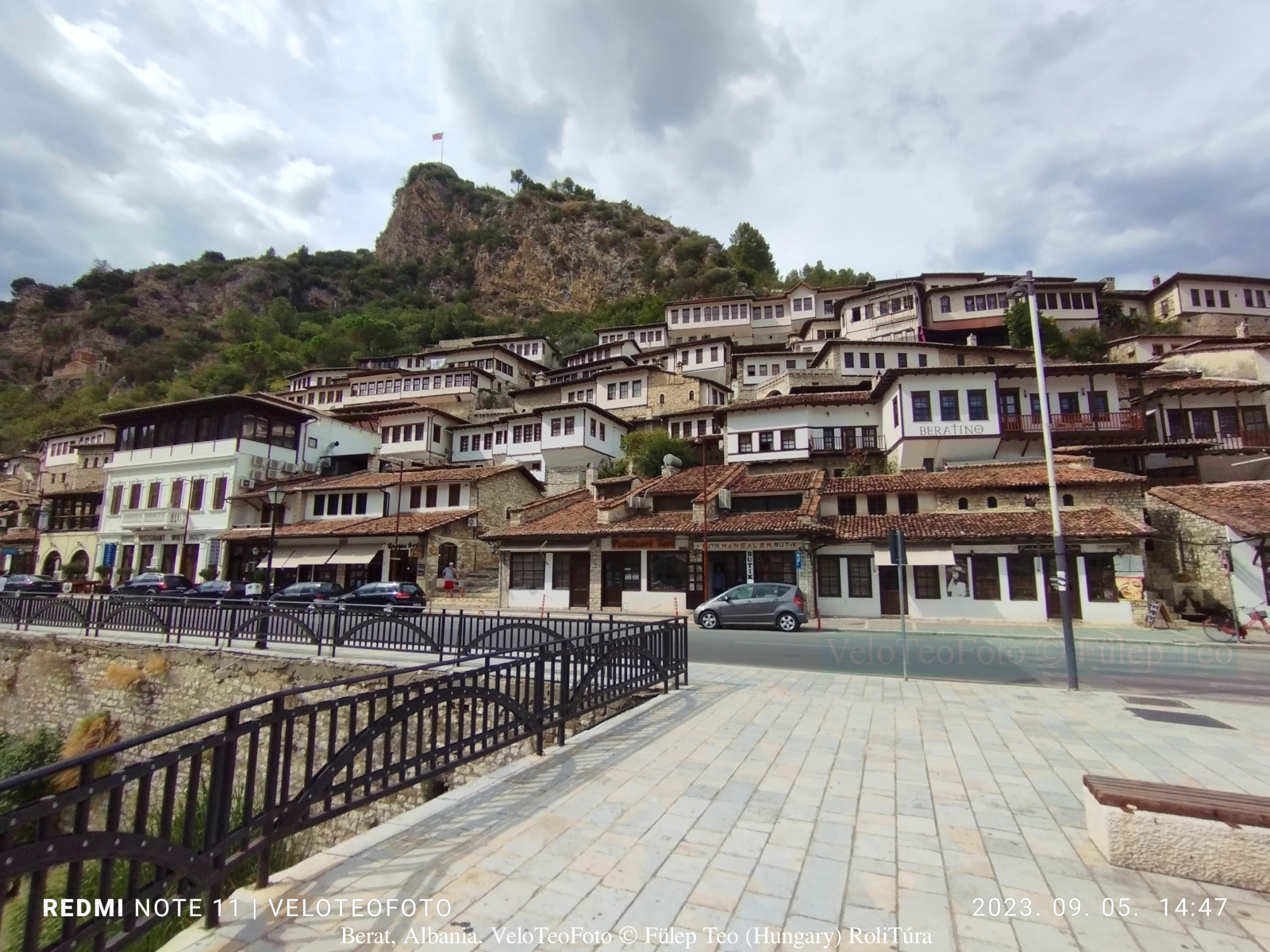 Berat, az ezerablakos város, Albánia.